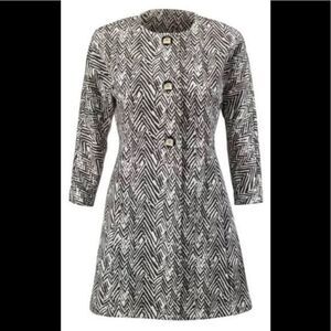 Cabi Zig Zag Pointe Jacket - XS black/white , cotton spandex